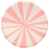 Meri Meri - Mixed Stripe Dinner Plates - Renkli Çizgili Tabaklar - L - 8'li Meri Meri - Mixed Stripe Dinner Plates - Renkli Çizgili Tabaklar - L - 8'li