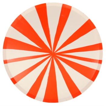 Meri Meri - Mixed Stripe Dinner Plates - Renkli Çizgili Tabaklar - L - 8'li Meri Meri - Mixed Stripe Dinner Plates - Renkli Çizgili Tabaklar - L - 8'li