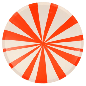Meri Meri - Mixed Stripe Dinner Plates - Renkli Çizgili Tabaklar - L - 8'li Meri Meri - Mixed Stripe Dinner Plates - Renkli Çizgili Tabaklar - L - 8'li