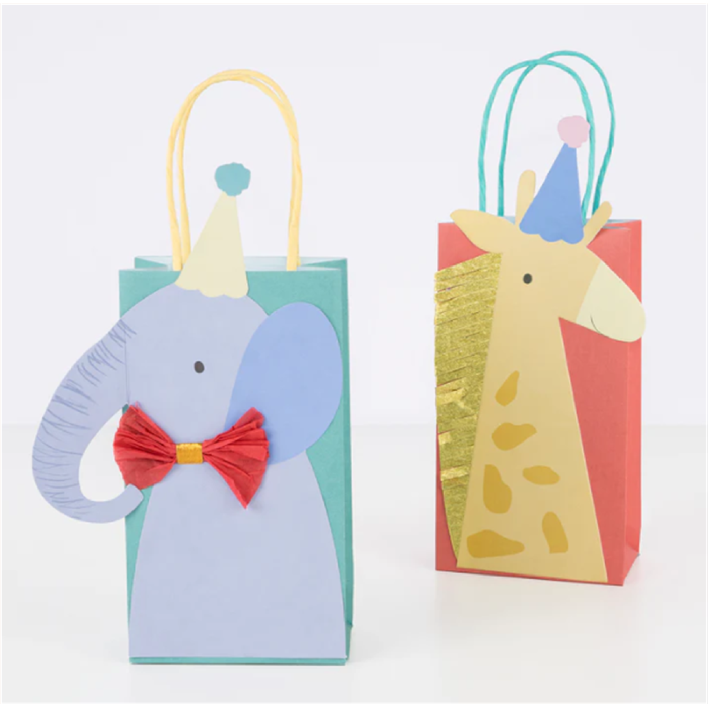 Meri Meri Meri Meri - Animal Parade Party Bags - Hayvanlar Geçit Töreni Parti Çantaları (8'li) - Doğum Günü Konseptleri Görseli