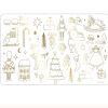 Meri Meri - Christmas Colouring Placemats - Yeni Yıl Boyamalı Amerikan Servisi - 8li