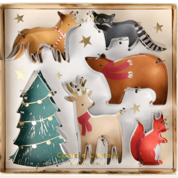 Meri Meri - Christmas Motif Cookie Cutters - Yeni Yıl Motifli Kurabiye Kalıpları