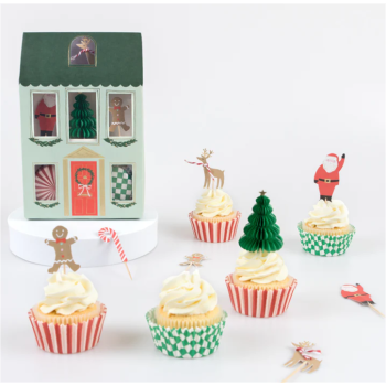 Meri Meri - Festive House Cupcake Kit - Yeni Yıl Evi Cupcake Kit (24'lü) Meri Meri - Festive House Cupcake Kit - Yeni Yıl Evi Cupcake Kit (24'lü)