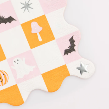Meri Meri - Groovy Halloween Icon Large Napkins - Cadılar Bayramı Karakterli Peçeteler (L) (16'lı)