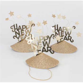Meri Meri - Happy New Year Party Hats - Happy New Year Parti Şapkaları (6'lı)