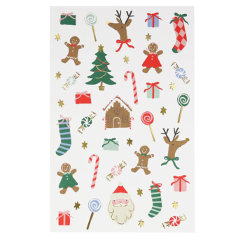 Meri Meri - Jolly Tattoo Sheet - Yeni Yıl Geçici Dövmeler (2'li)