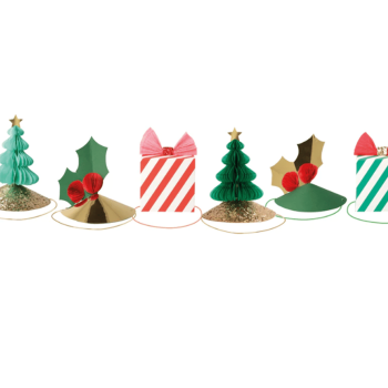 Meri Meri - Mixed Christmas Party Hats - Karışık Yeni Yıl Parti Şapkaları - 6'lı
