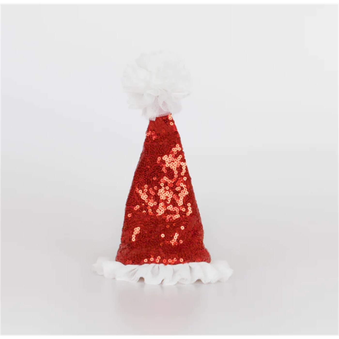 Meri Meri - Sequin Santa Hat Hair Clip - Noel Baba Şapkası Toka - 270058 - 636997283418