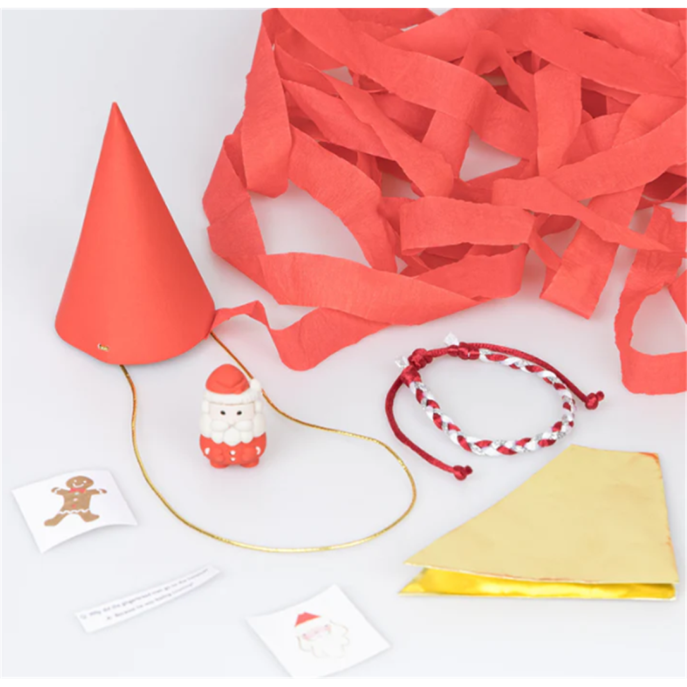 Meri Meri - Surprise Santa Hats - Süprizli Noel Baba Şapkalar (3'lü) - 268699 - 636997281902