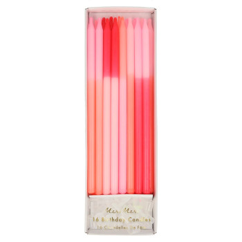 Meri Meri - Pink Colour Block Candles - Pembe Blok Mumlar Meri Meri - Pink Colour Block Candles - Pembe Blok Mumlar
