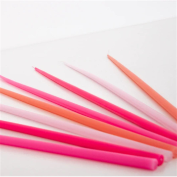 Meri Meri - Pink Tall Tapered Candles - Pembe Uzun Mumlar