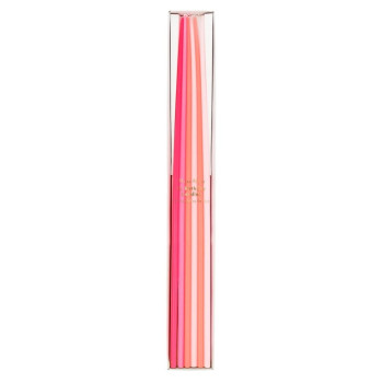Meri Meri - Pink Tall Tapered Candles - Pembe Uzun Mumlar