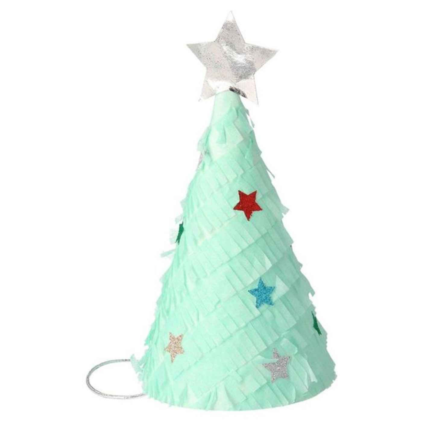 Meri Meri - Fringed Christmas Tree Party Hats - Püsküllü Çam Ağacı Parti Şapkaları - 217774 - 636997272696