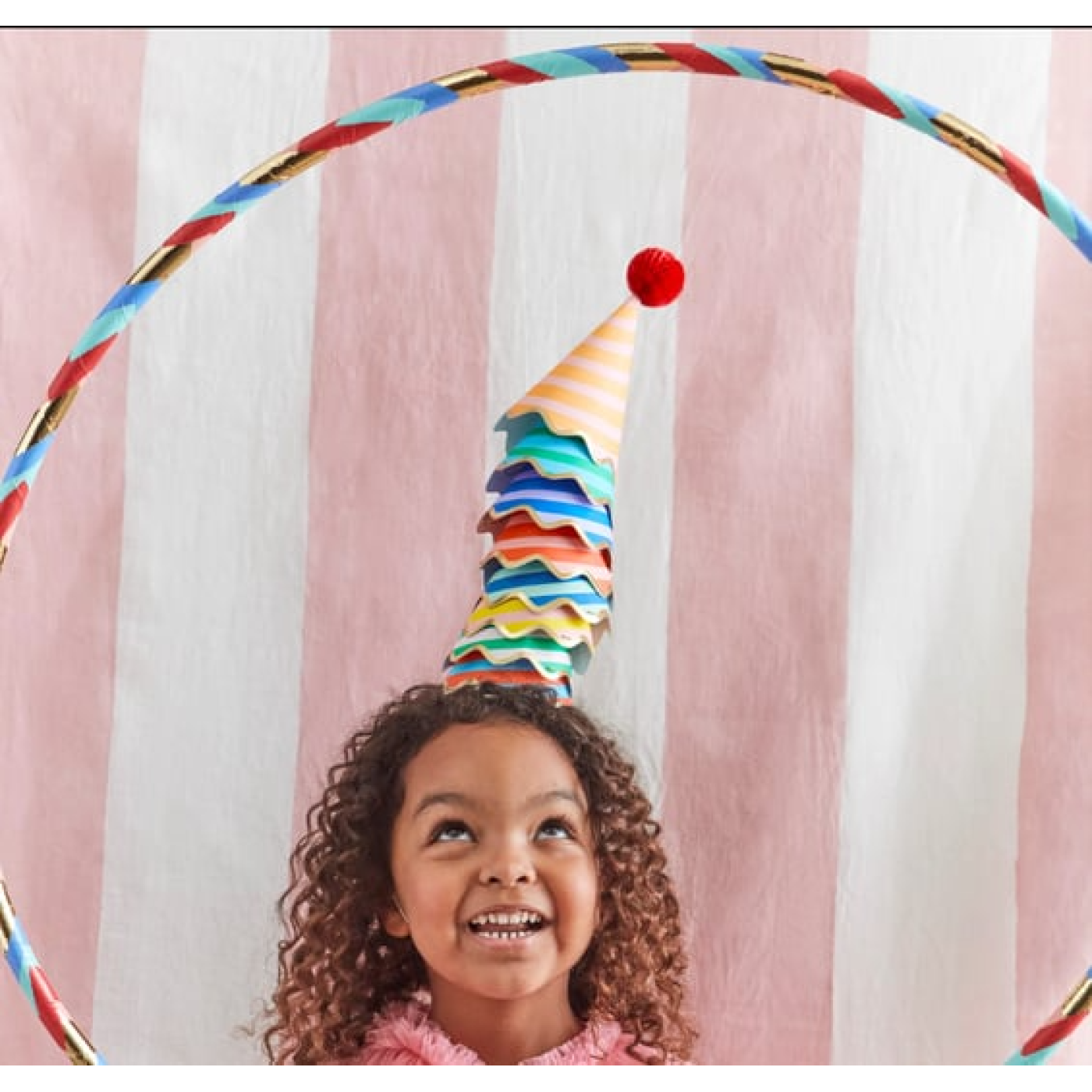 Meri Meri - Stripe Party Hats - Çizgili Parti Şapkaları (8Li) - 273830 - 636997286587