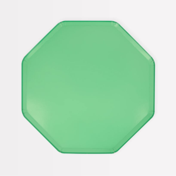 Meri Meri - Emerald Green Side Plates - Zümrüt Yeşili Tabaklar (M) (x8)
