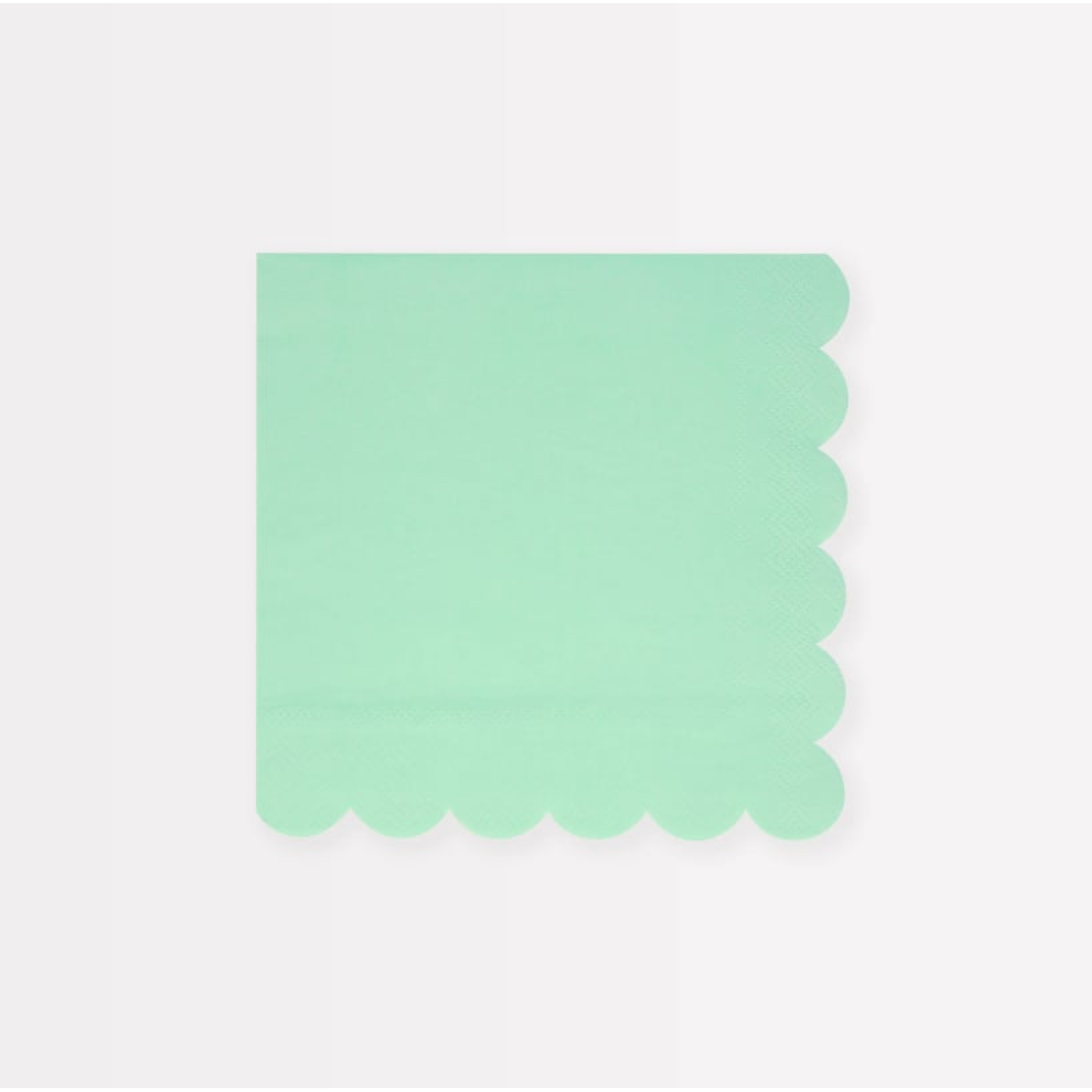 Meri Meri - Sea Foam Green Large Napkins - Deniz Köpüğü Yeşili Peçeteler (S) (x16)