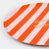 Meri Meri Meri Meri - Stripe Happy Birthday Dinner Plates - Çizgili Happy Birthday Tabaklar (L) (x8) - Doğum Günü Konseptleri Görseli
