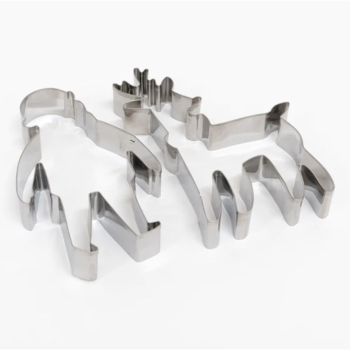 Meri Meri - Santa & Reindeer Festive Cookie Cutter - Noel Baba & Ren Geyikleri Kurabiye Kalıbı