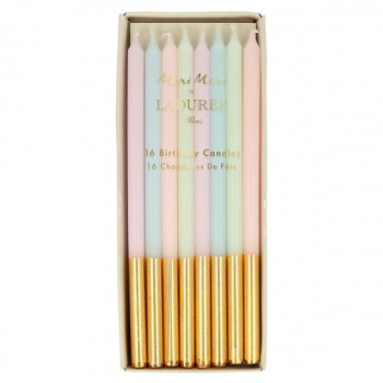 Meri Meri - Ladurée Paris Gold Leaf Candles - Laduree Paris Altın Detaylı Mumlar (16'Lı) Meri Meri - Ladurée Paris Gold Leaf Candles - Laduree Paris Altın Detaylı Mumlar (16'Lı)
