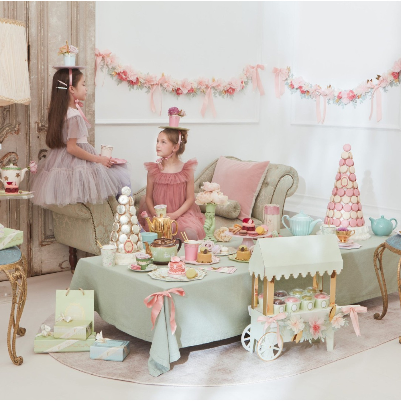 Meri Meri - Ladurée Paris Side Plates - Ladurée Paris Tabaklar (M) (8li)