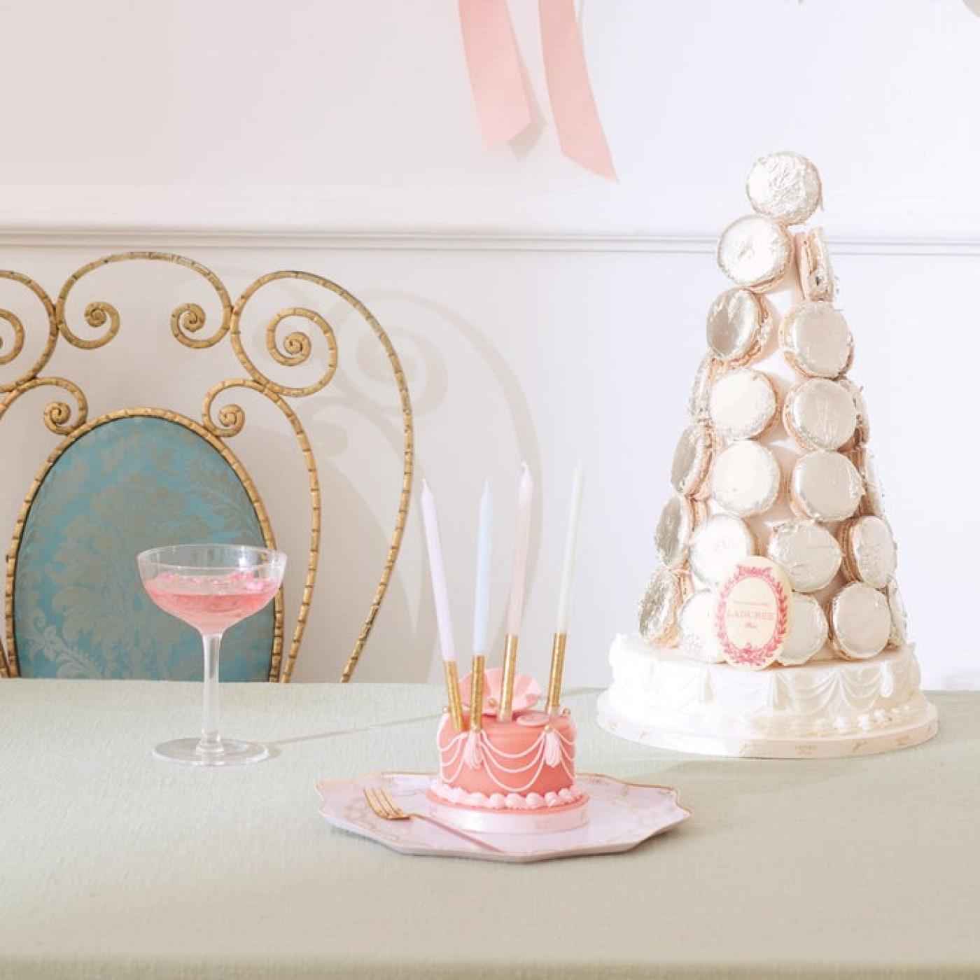 Meri Meri - Ladurée Paris Side Plates - Ladurée Paris Tabaklar (M) (8li)