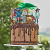 Meri Meri - Pirates & Palm Tree Cake Toppers - Korsanlar & Palmiye Ağacı Pasta Süsü - 222579 - 636997275789