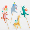 Meri Meri - Animal Parade Candles - Hayvan Geçit Töreni Mumlar - 4lü - 267520 - 636997280592