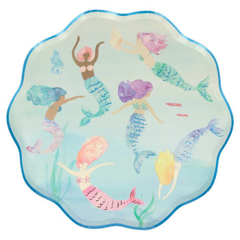 Meri Meri - Mermaids Plates - Deniz Kızı Tabak Meri Meri - Mermaids Plates - Deniz Kızı Tabak