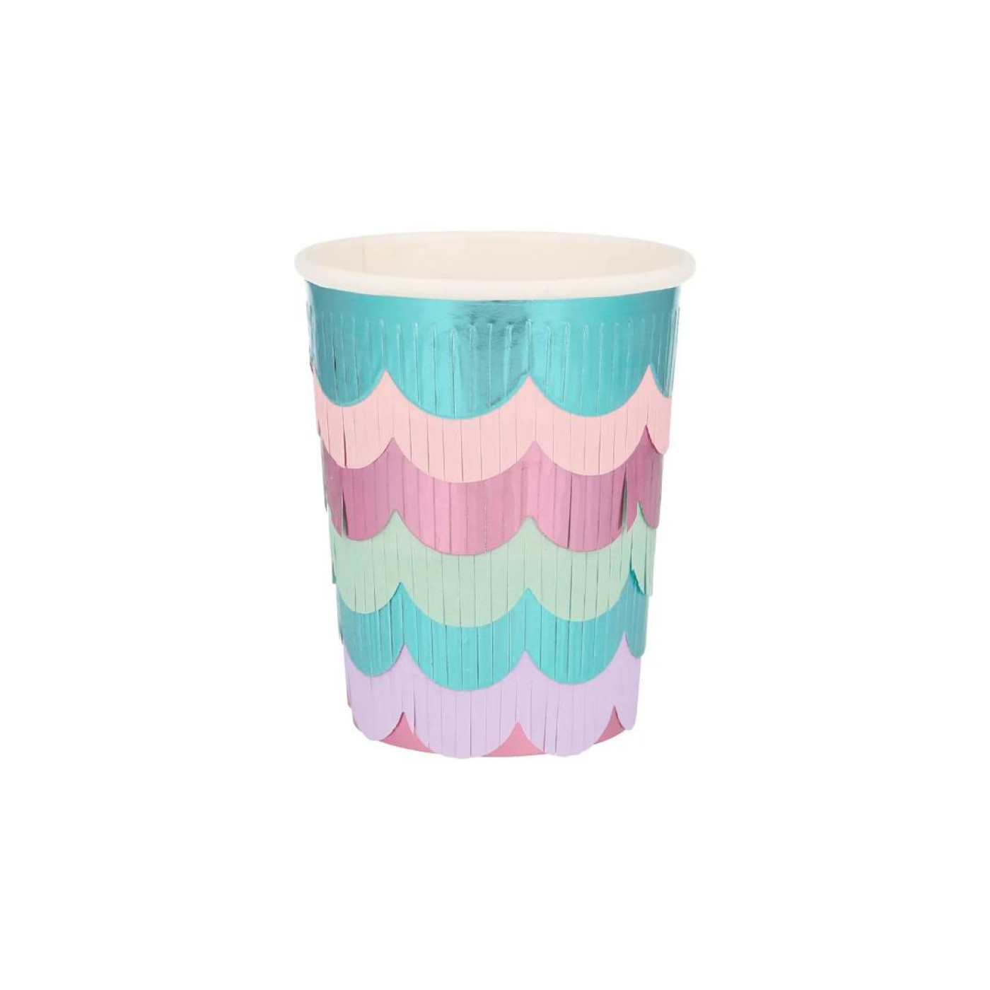 Meri Meri - Mermaid Scalloped Fringe Cups - Deniz Kızı Püsküllü Bardaklar - 636997264301 Meri Meri - Mermaid Scalloped Fringe Cups - Deniz Kızı Püsküllü Bardaklar - 210691 - 636997264301