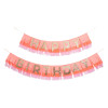 Meri Meri - Pink Happy Birthday Fringe Garland - Happy Birthday Pembe Püsküllü Asılan Süs - 211528 - 636997265230