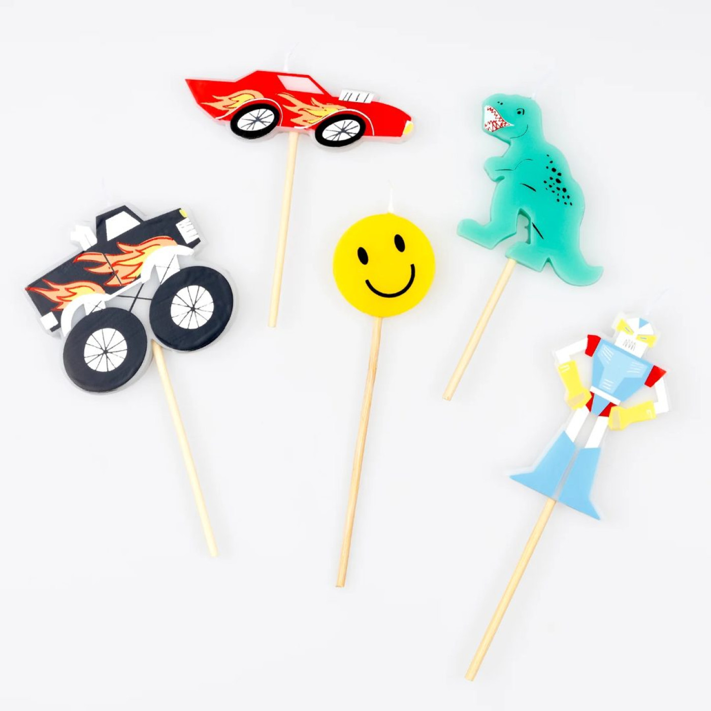 Meri Meri - Toybox Mumlar - 5 Adet Meri Meri - Toybox Mumlar - 5 Adet