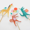 Meri Meri - Animal Parade Candles - Hayvan Geçit Töreni Mumlar - 4lü - 267520 - 636997280592