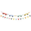 Meri Meri - Race Cars Garland - Yarış Arabaları Asılan Süs - 267763 - 636997280868