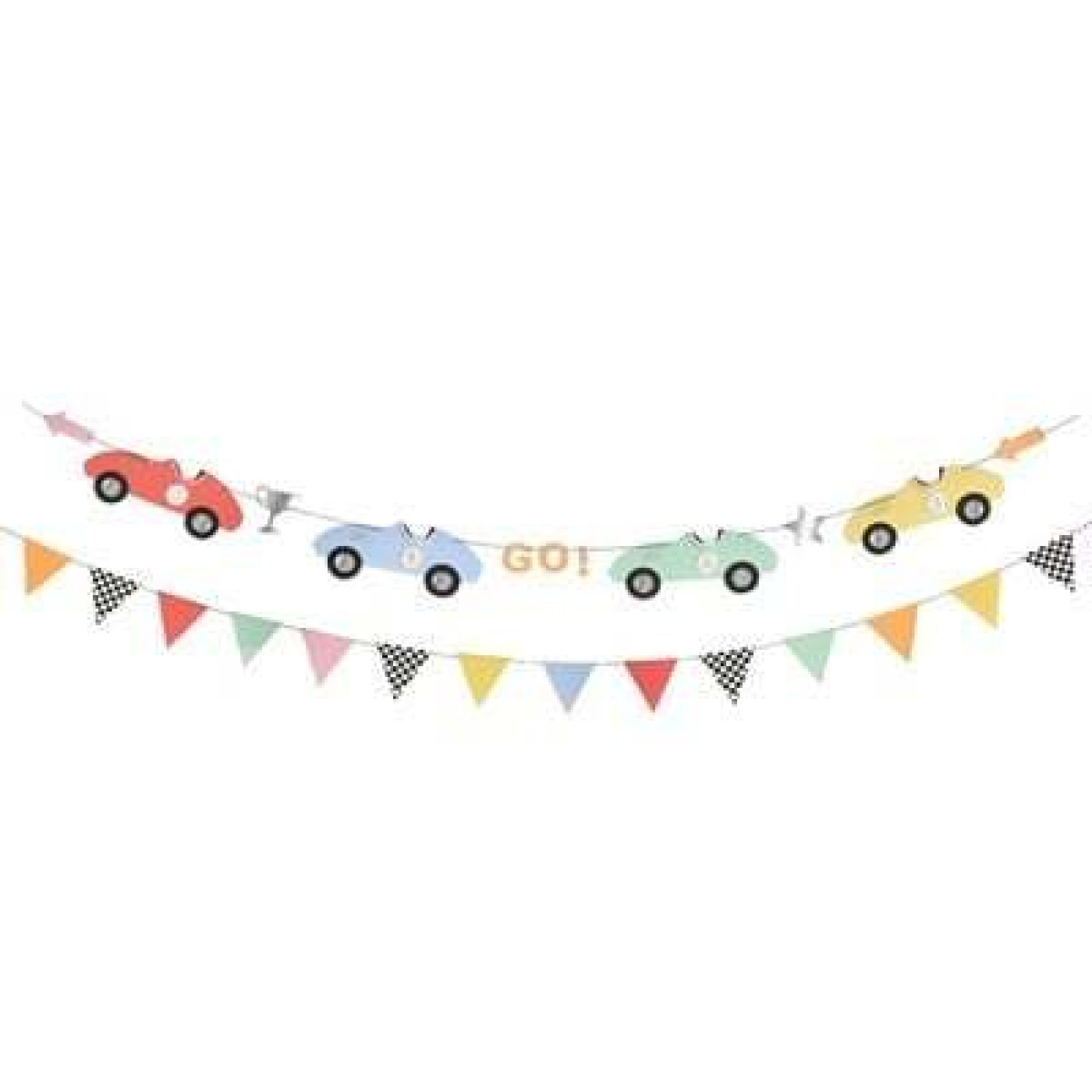 Meri Meri - Race Cars Garland - Yarış Arabaları Asılan Süs - 636997280868 Meri Meri - Race Cars Garland - Yarış Arabaları Asılan Süs - 267763 - 636997280868