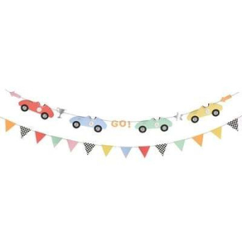 Meri Meri - Race Cars Garland - Yarış Arabaları Asılan Süs Meri Meri - Race Cars Garland - Yarış Arabaları Asılan Süs