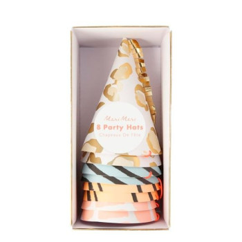 Meri Meri - Safari Party Hats - Safari Parti Şapkaları - 8'Li Meri Meri - Safari Party Hats - Safari Parti Şapkaları - 8'Li