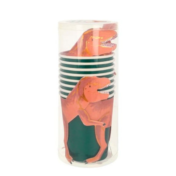 Meri Meri - T-Rex Party Cups - T-Rex Bardak - 8'Li Meri Meri - T-Rex Party Cups - T-Rex Bardak - 8'Li