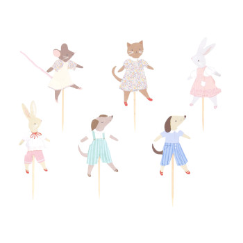 Meri Meri - Animal Friends Cupcake Kit - 24 Adet Meri Meri - Animal Friends Cupcake Kit - 24 Adet