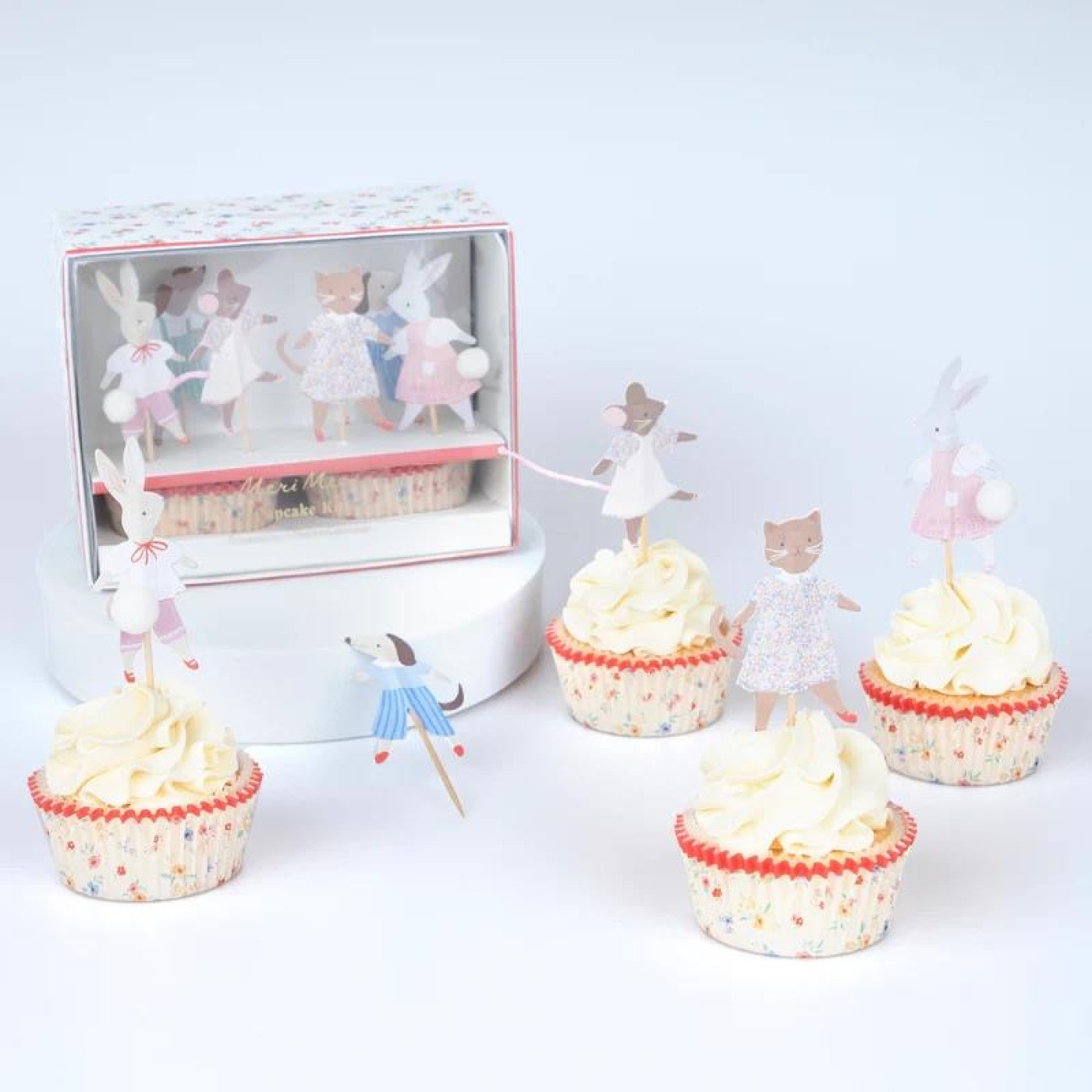 Meri Meri Meri Meri - Animal Friends Cupcake Kit - 24 Adet - 990,00TL TL - Kiki's Corner Meri Meri Meri Meri - Animal Friends Cupcake Kit - 24 Adet - Doğum Günü Konseptleri Görseli