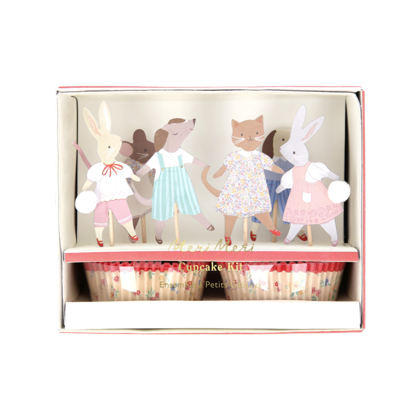 Meri Meri Meri Meri - Animal Friends Cupcake Kit - 24 Adet - 990,00TL TL - Kiki's Corner Meri Meri Meri Meri - Animal Friends Cupcake Kit - 24 Adet - Doğum Günü Konseptleri Görseli