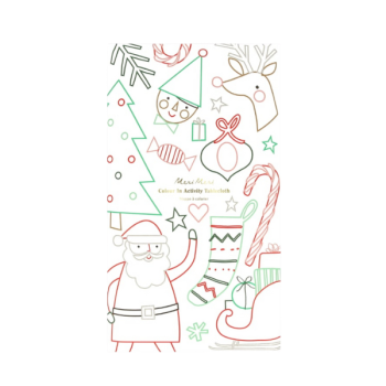 Meri Meri - Christmas Colour In Activity Tablecloth - Yeni Yıl Aktivite Masa Örtüsü