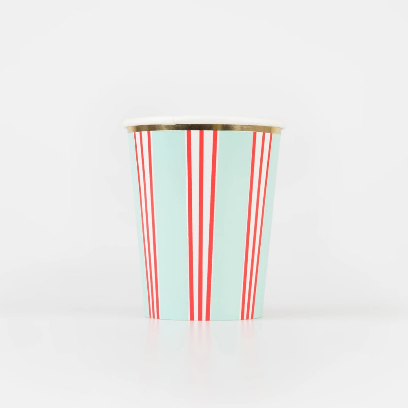 Meri Meri - Çizgili Varaklı Bardaklar - 8 Adet - 280104 - 636997293561