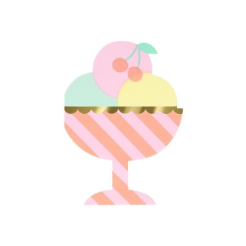 Meri Meri - Dondurma Peçeteler - 16 Adet