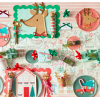 Meri Meri - Driving Reindeer Napkins - Yeni Yıl Peçete (16'lı) - 279078 - 636997292427
