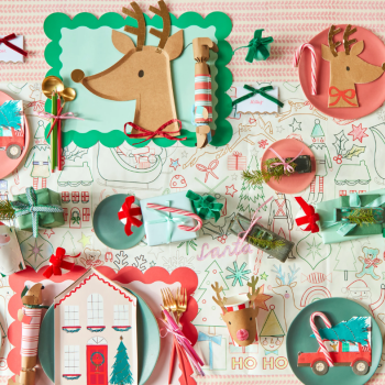 Meri Meri - Driving Reindeer Napkins - Yeni Yıl Peçete (16'lı)