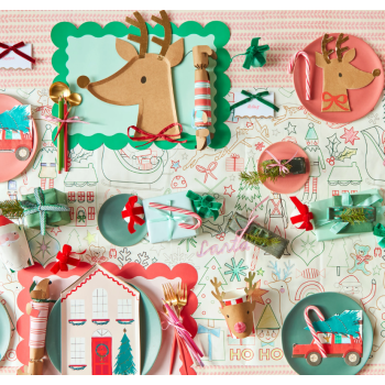 Meri Meri - Driving Reindeer Napkins - Yeni Yıl Peçete (16'lı)