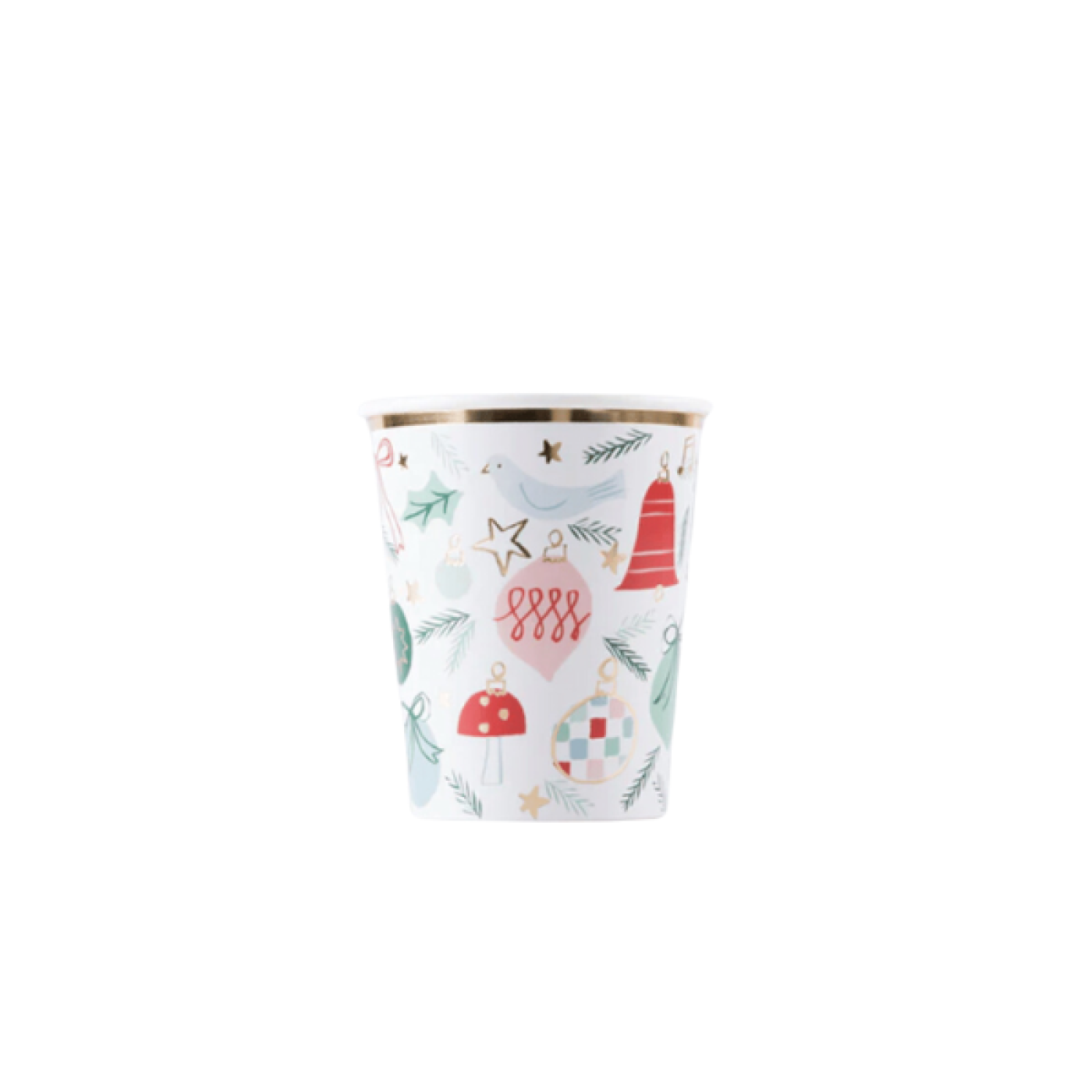 Meri Meri - Festive Pattern Cups - Yeni Yıl Bardaklar (8'li) - 269446 - 636997282732