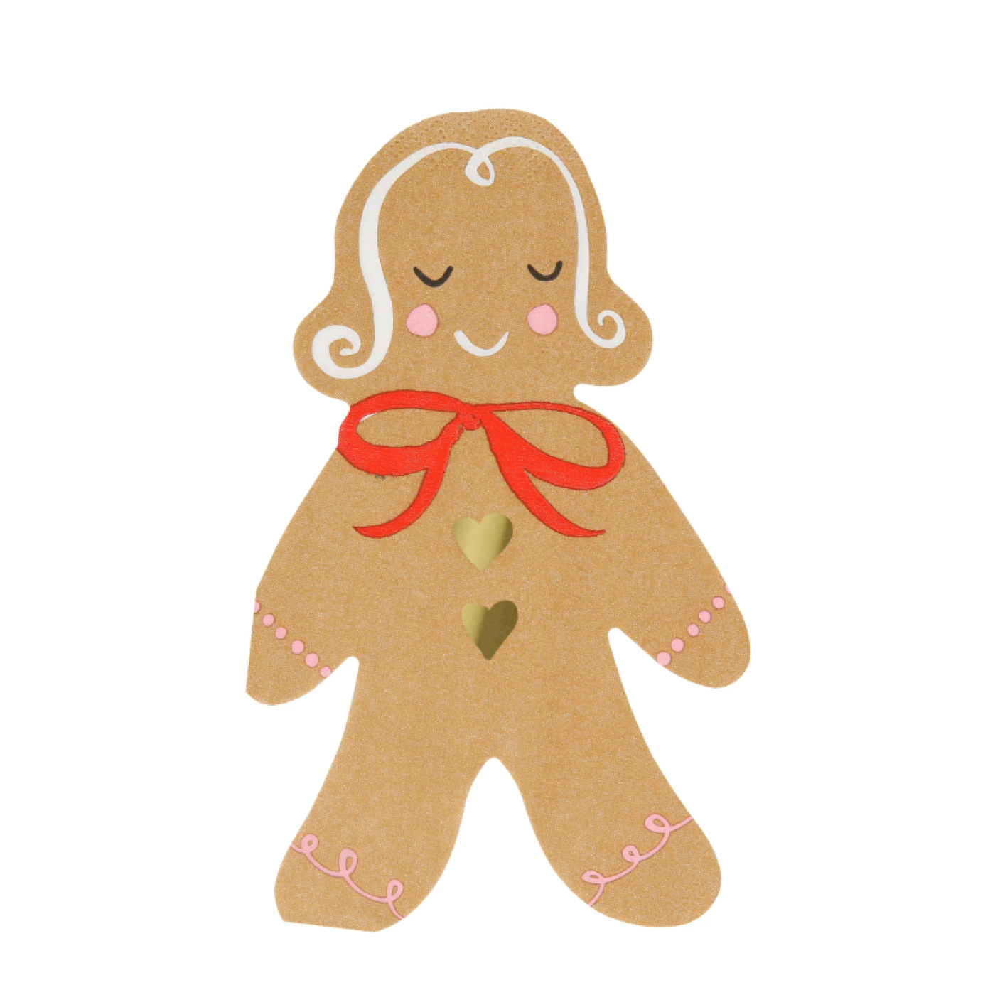 Meri Meri - Gingerbread Napkins - Zencefilli Kurabiye Peçete (16'lı) - 279636 - 636997293042