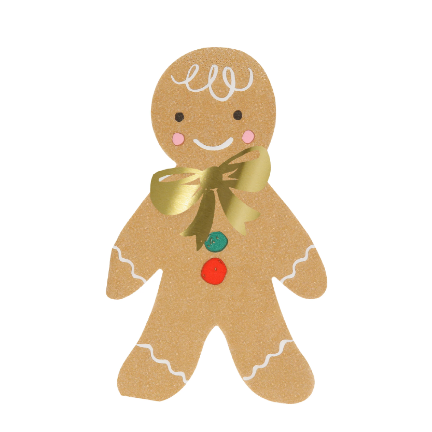 Meri Meri - Gingerbread Napkins - Zencefilli Kurabiye Peçete (16'lı) - 279636 - 636997293042