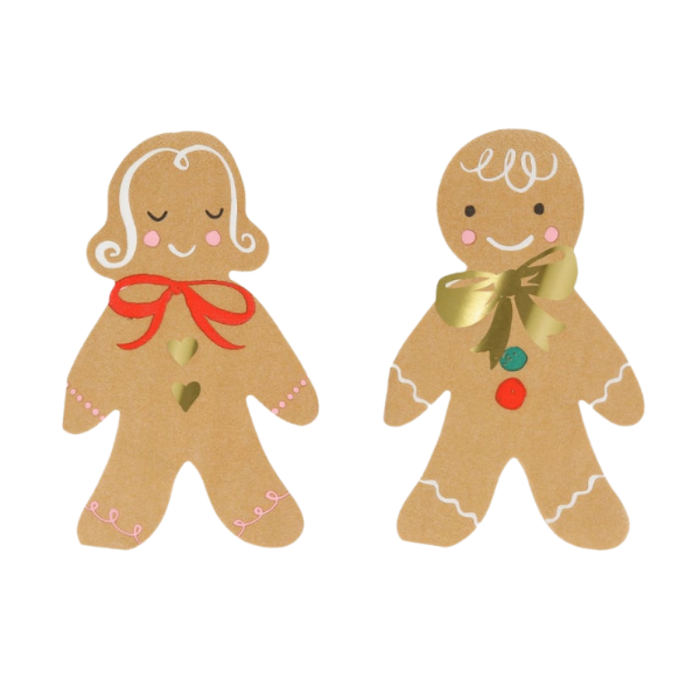 Meri Meri - Gingerbread Napkins - Zencefilli Kurabiye Peçete (16'lı) - 279636 - 636997293042